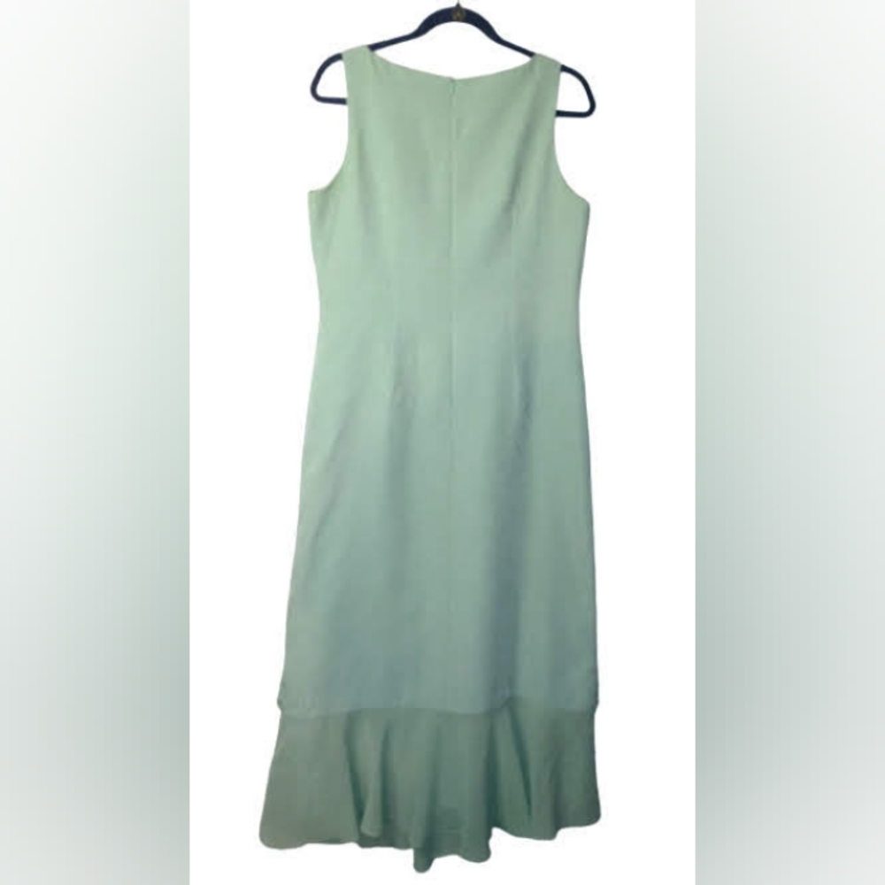 Danny and Nicole Lime Green Size 10 Two Piece Dress Suit - Picture 4 of 12
